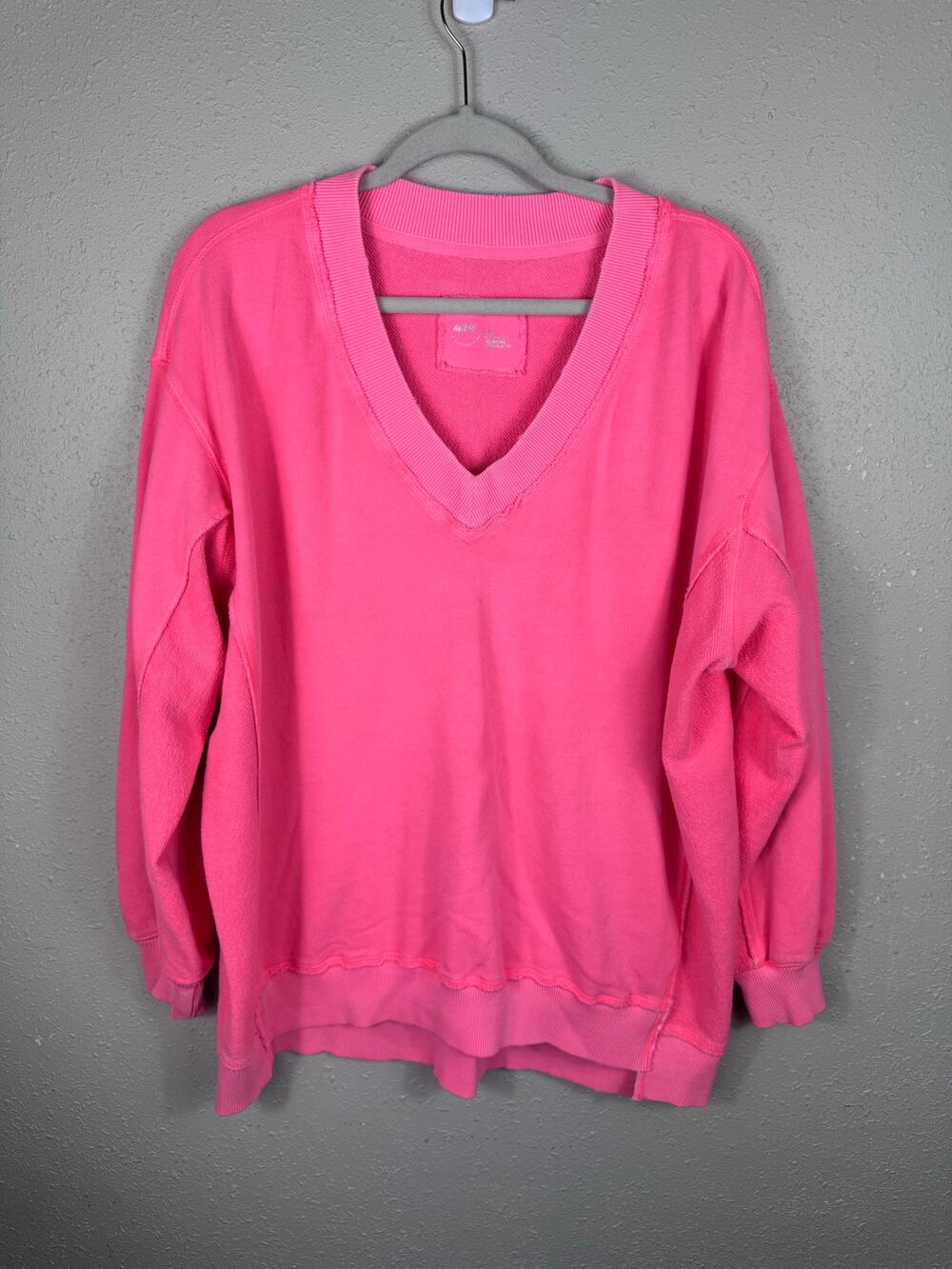 Aerie Bright Orange Crewneck Oversized Womens Size Medium